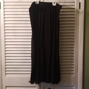 Black maxi skirt